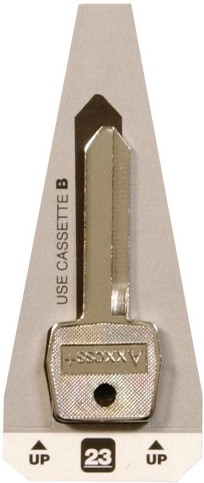 Multicolored Key Brass House/Entry Key Blank