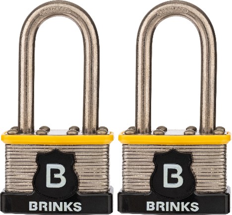 Commercial Keyed Padlock, 1-7/8-in Wide x 2-in Shackle Keyed Alike (2-Pack)