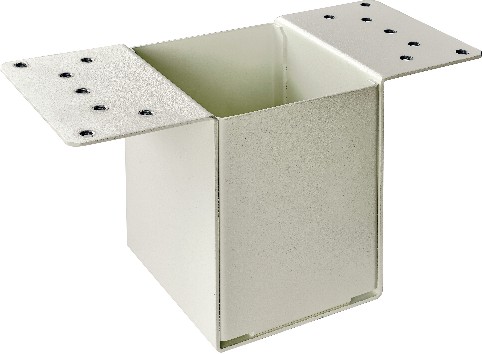 Cream White Hardware Mailbox adapter plate