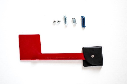 Red flag, black base Mailbox flag kit