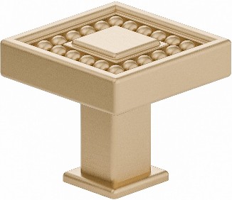 Torcello 1-5/16-in Champagne Bronze Square Transitional Cabinet Knob