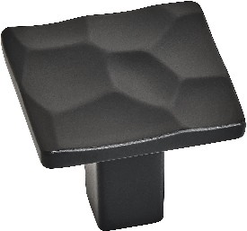 Kamari 1-3/16-in Matte Black Square Contemporary Cabinet Knob
