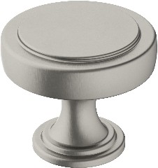 Exceed 1-3/8-in Satin Nickel Round Transitional Cabinet Knob