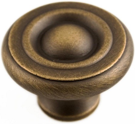 Antique English Round Traditional Cabinet Knob