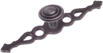 Provence 3-7/8-in Anthracite Round Traditional Cabinet Knob