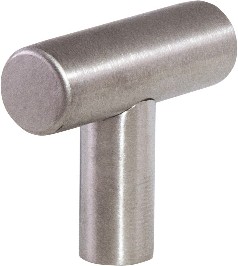 T-Pull 1-1/4-in Stainless Steel Cylindrical Transitional Cabinet Knob 10 -Pack