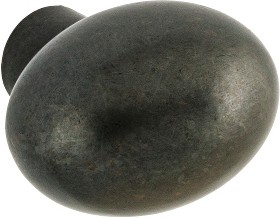 Aspen 1-1/16-in Dark Bronze Oval Contemporary Cabinet Knob