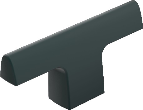 Riva 2-1/2-in Matte Black Bar Contemporary Cabinet Knob