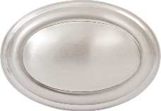 Oval 1-1/2-in Satin Nickel Oval Modern Cabinet Knob