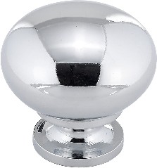 Varennes 1-1/4-in Chrome Mushroom Traditional Cabinet Knob