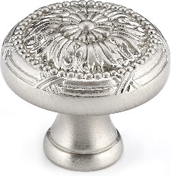 ChÃ¢teauguay 1-1/4-in Brushed Nickel Round Traditional Cabinet Knob