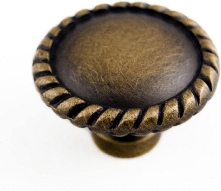 Antique English Round Traditional Cabinet Knob