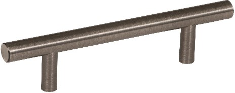 Bar Pulls 3-3/4-in , 96mm Center to Center Gunmetal Cylindrical Bar Drawer Pulls