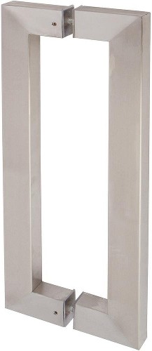 Brushed Brushed steel Indoor Single Barn door handle