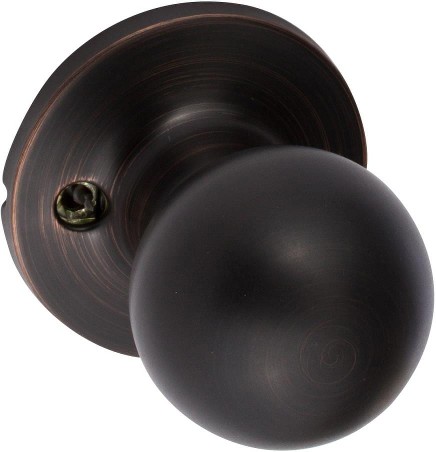 Sure-Loc Door Hardware Tahoe Vintage Bronze Interior or Hall/Closet Dummy Door Knob