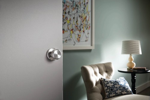 Bowery w/Greyson Satin Nickel Door Knob Collection