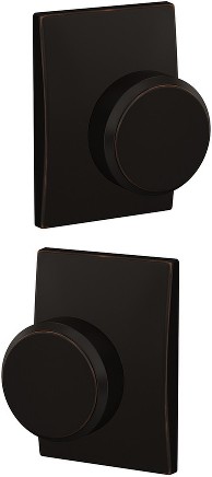 Custom Bowery - Century Aged Bronze Interior or Hall/Closet Dummy Door Knob