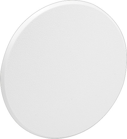 7-4/5-in White Wall protector Door Stop