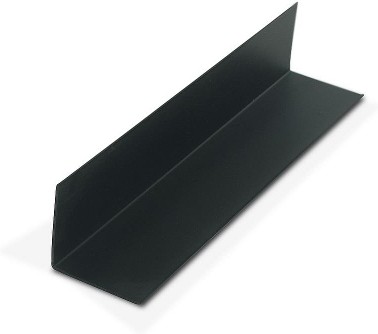 Black 1-1/2-in X 1-1/2-in X 3/64 (.047-in) Thick Styrene Plastic Even Leg Angle Moulding 48-in Lengths (Pack of 3)