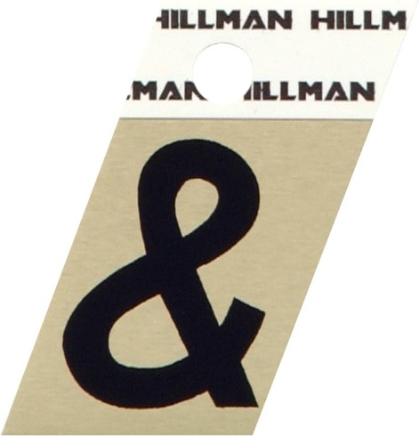 1-1/2-in Reflective Black Ampersand