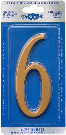 4-3/4-in Gold Number 6