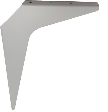 Workstation Bracket 21-in x 1.54-in x 15-in White Steel Countertop support bracket