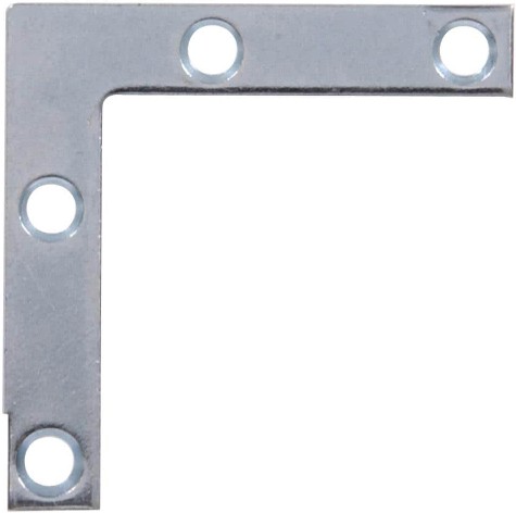 2-in x 0.375-in x 0.375-in Zinc-plated Steel Corner brace 20 -Pack