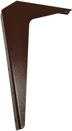 Workstation Bracket 21-in x 1.54-in x 15-in Brown Steel Countertop support bracket