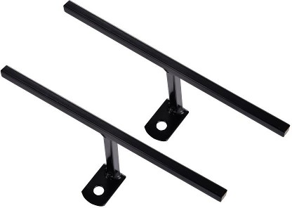 T BRACKET Black Security bar mounting kit 2 -Pack