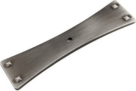 Distressed Nickel Cabinet Backplate