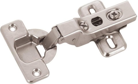 100.0-Degree Concealed Self-Closing Nickel Plated Cabinet Hinge, 2 -Pieces