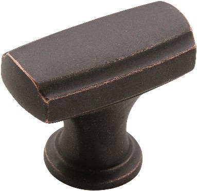 Highland Ridge 1-3/8-in Dark Oiled Bronze Bar Transitional Cabinet Knob