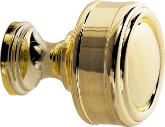 Paris 1-1/4-in Polished Gold Round Classic Cabinet Knob