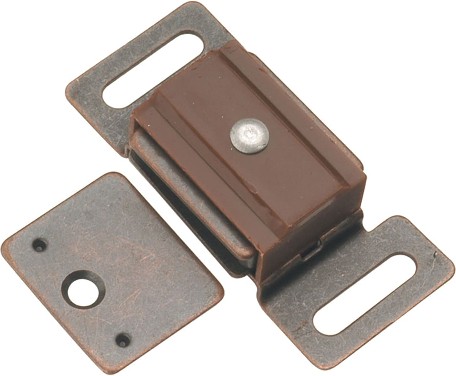 61.976-mm Bronze Magnetic catch Cabinet Latch 25 -Pack