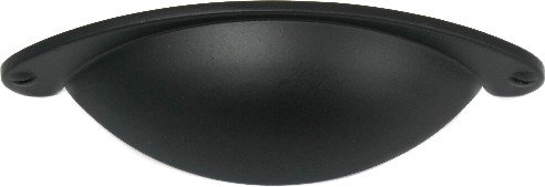 Nantucket 2-1/2-in , 64mm Center to Center Matte Black Arch Cup Drawer Pulls