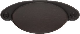 Ovaline 2-1/4-in , Oil-Rubbed Bronze Oval Cup Drawer Pull