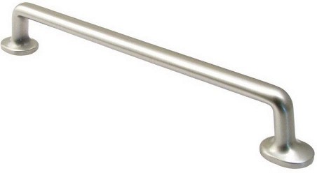 Traditional 8-in , 203mm Center to Center Satin nickel Dual Mount Cylindrical Handle Drawer Pull