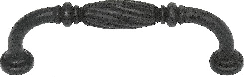 French Twist 5-in , 128mm Center to Center Oil Rubbed Bronze Cylindrical Handle Drawer Pulls