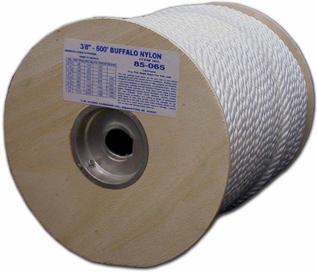 600.0-ft x 0.375-in Twisted Nylon Rope (By-the-Roll)