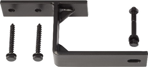 Matte Flat Black Indoor Double Bypass bracket