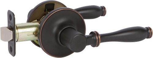 Silona Edged Bronze Interior or Exterior Hall/Closet Passage Door Handle