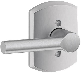 F170 BRW/GRW Broadway - Greenwich Satin Chrome Interior or Hall/Closet Dummy Door Handle