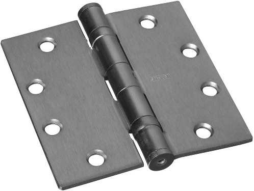 4-1/2-in H Satin Chrome Mortise Interior/Exterior Door Hinge