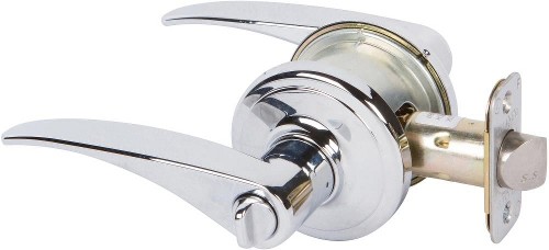 Bravura Bright Chrome Interior Privacy Door Knob