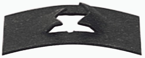 4-Count #4 Black Phosphate Steel Flat Spring Nuts