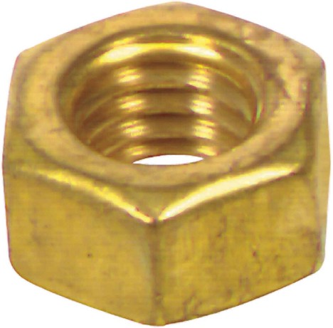 #4 x 40 Brass Brass Hex Nut ( 6 Count )