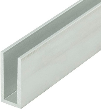 Mill Finish 9/32-in Inside Dimension Aluminum U-Channel 46-in Length (Pack of 3)