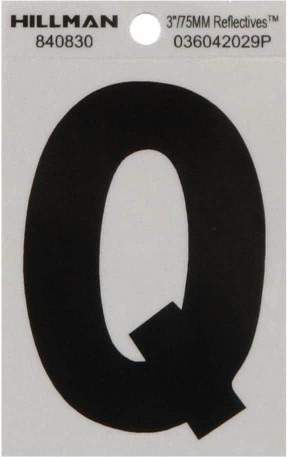 3-in Reflective Reflective Silver Q