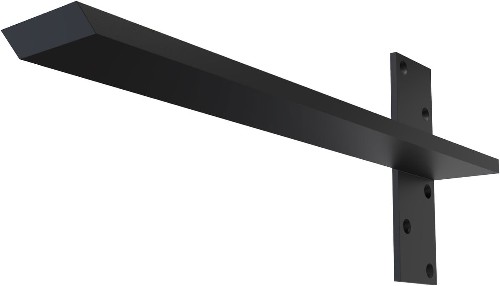 Floating Steel Heavy Duty Wall Mount 18-in x 2.5-in x 18-in Powder-coated Steel Countertop support bracket