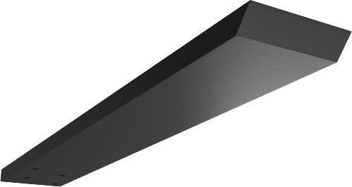Hidden Floating Steel Heavy Duty Bracket 16-in x 2.5-in x 0.5-in Powder-coated Steel Countertop support bracket